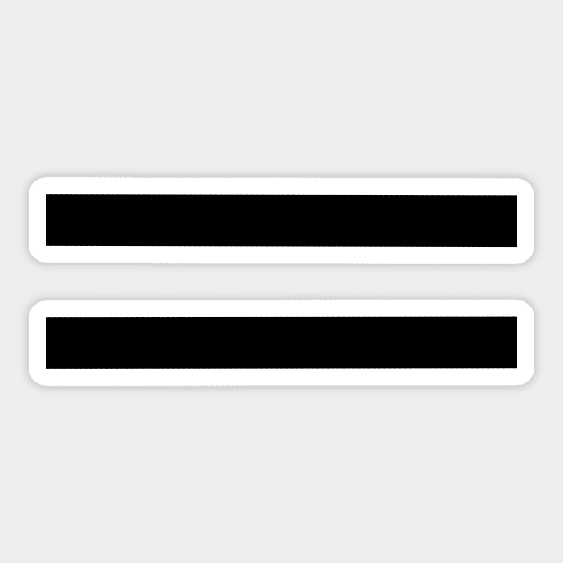 Black Stripes White Background Sticker by MacSquiddles